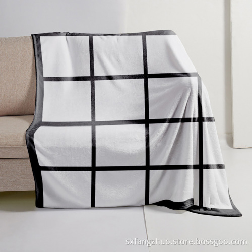 wholesale flannel fleece Custom Photo Heat Press 9 20 panel sublimation Blank blanket